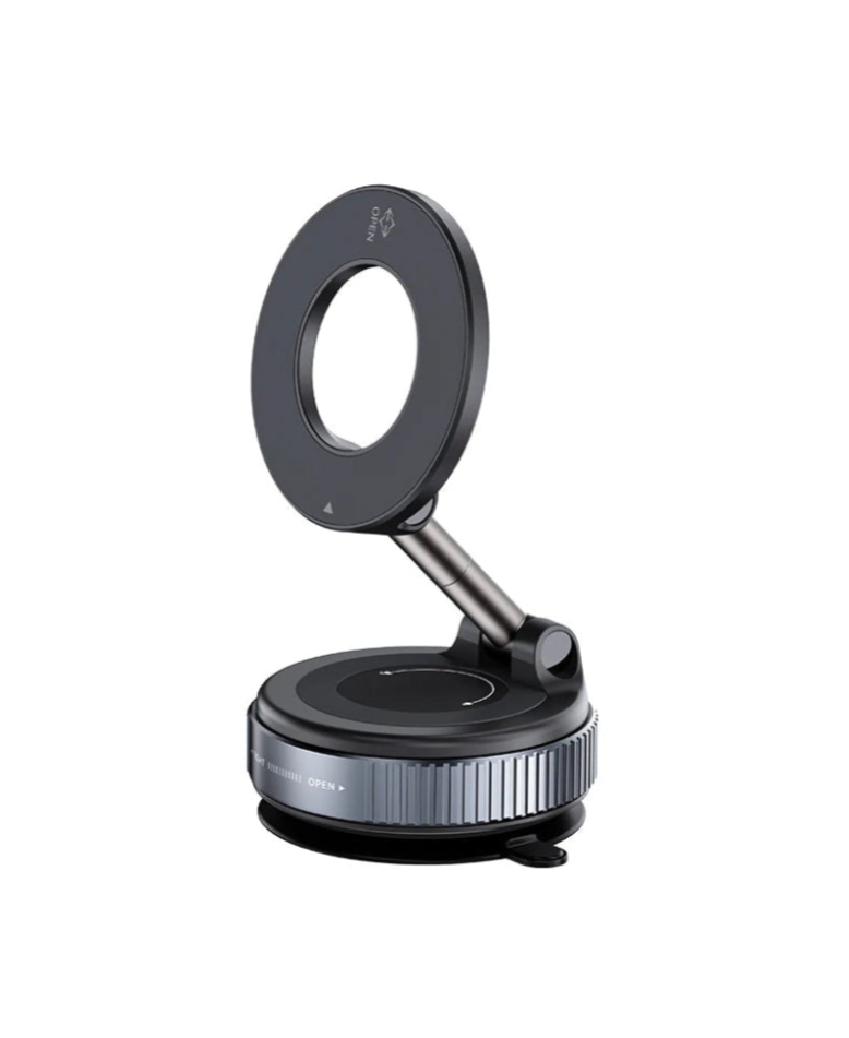 PowrSuction Mount™ 360° Rotatable Magnetic Car Phone Holder – Secure & Foldable